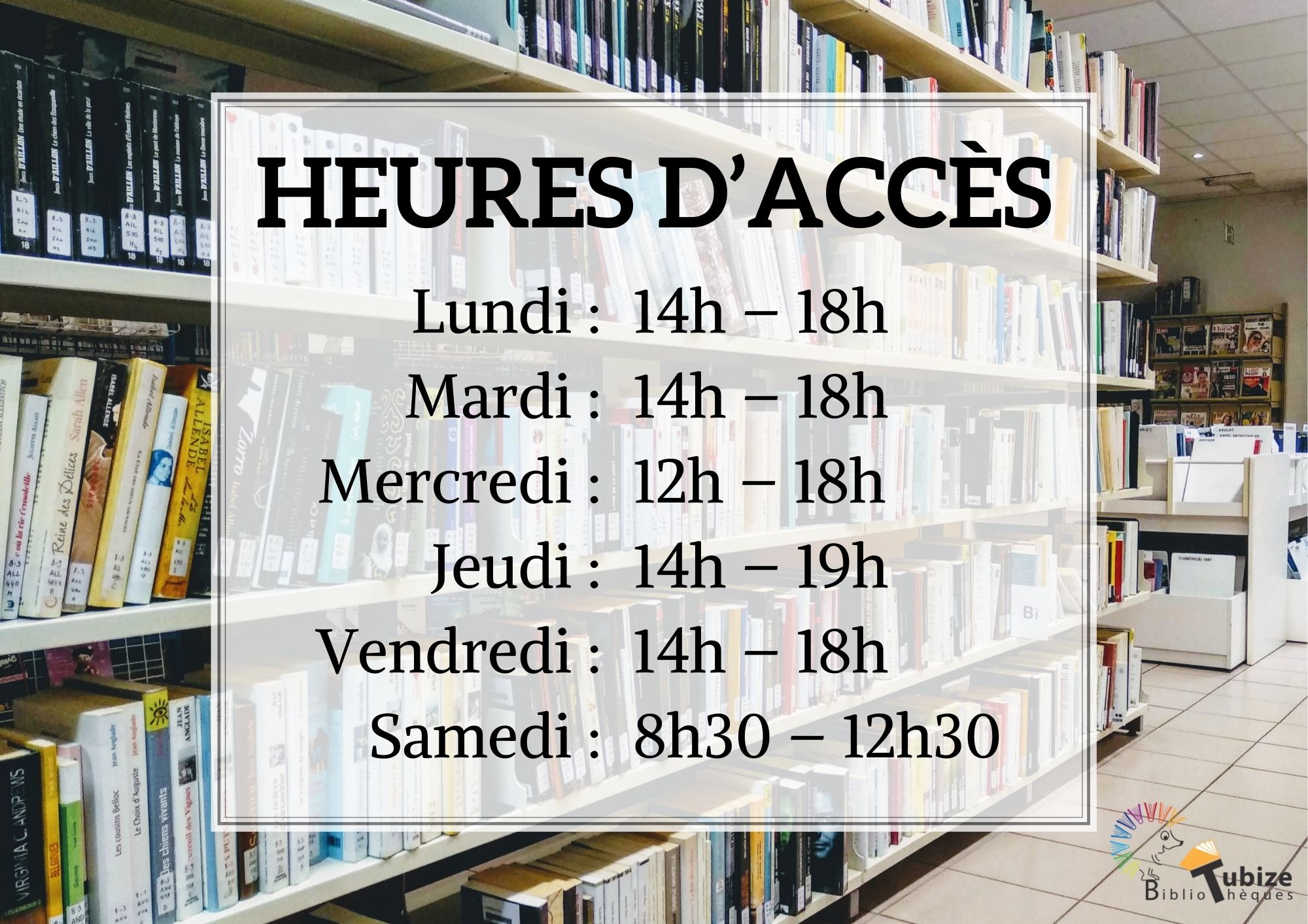 Retour à l’horaire normal de vos bibliothèques