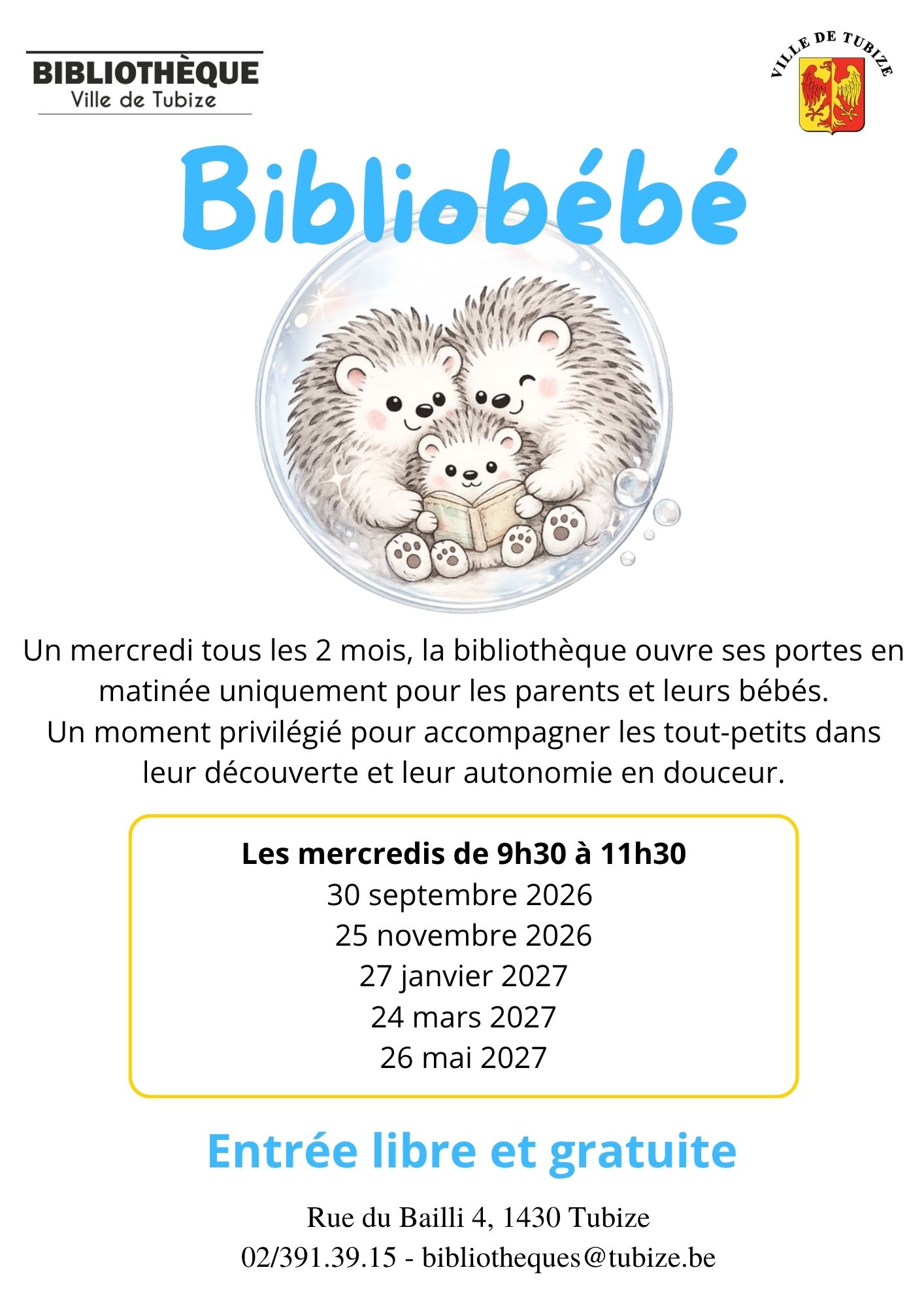 Programme Bibliobébé 2026-2027