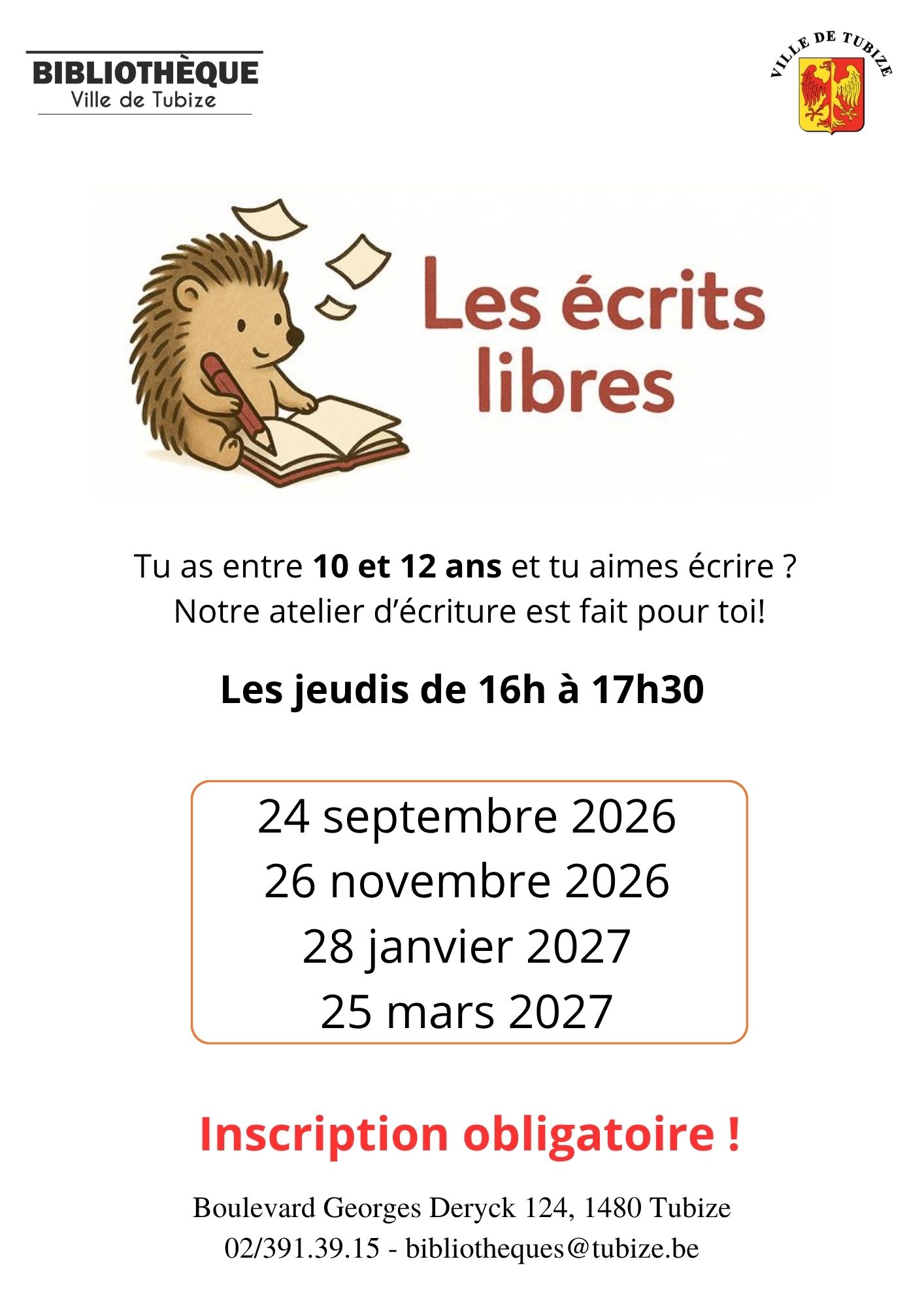 Flyers Ecrits Libre 2026-2027